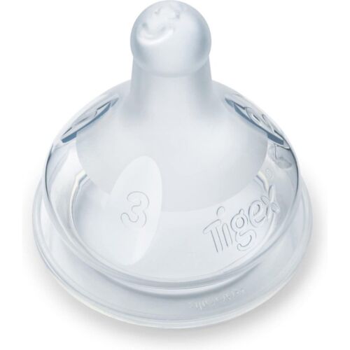 Tetine Tigex Ronde 3 Vitesses Silicone +6mois Anti-colique