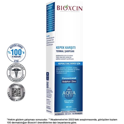 Shampoing Bioxcin Aqua Thermal Anti Pélliculaire 300 ML