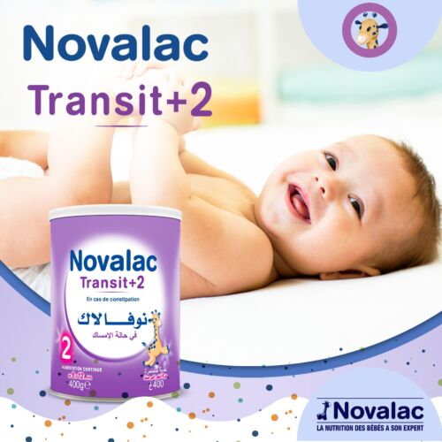 Lait Novalac Transit+2 Constipation 400 G