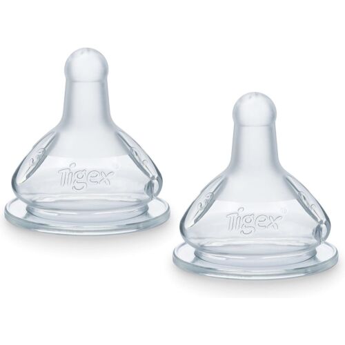 Tetine Tigex Ronde 3 Vitesses Silicone +6mois Anti-colique