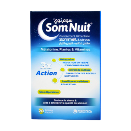 Complément Merinal Somnuit Sommeil Et Stress 20 Gélules