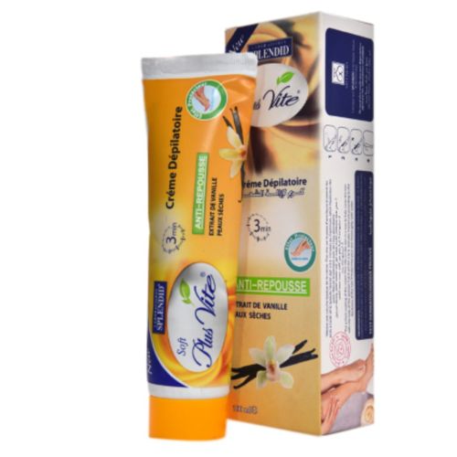Creme Dépilatoire Plus Vite Anti Repousse Extrait De Vanille 100 ML