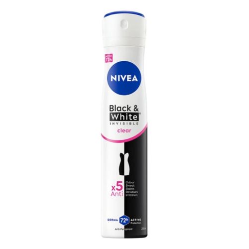 Déodorant Nivea black & white clear 200 ML