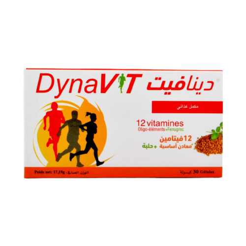 Complément Ok Pharma Dynavit [vitamines Oligo-eléments + Fenugrec] 30 Gélules
