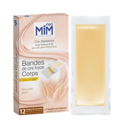 Bande De Cire Mim Corps Naturelle 12 Bandes
