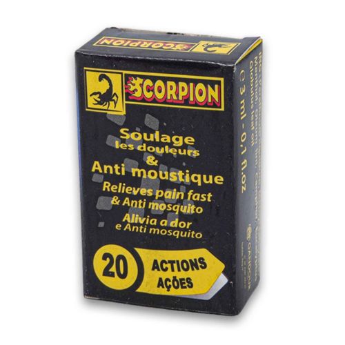 Huile Scorpion Soulage Les Douleurs & Anti Moustique 3 ML