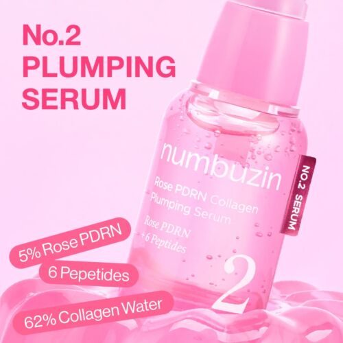 Serum Numbuzin Rose Pdrn Collagen Pluming + 6 Peptides N2 30 ML