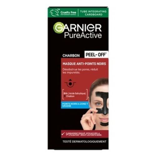 Masque Visage Garnier Anti-points Noirs Peel-off  50 ML - PURE ACTIVE