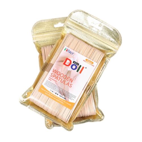 Spatules Wax Doll Jetables En Bois Corps 50 Unité