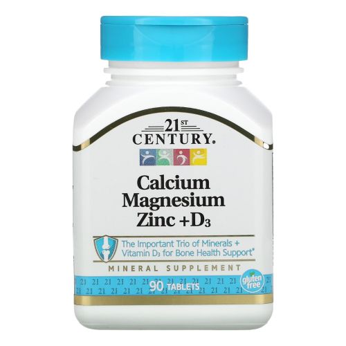 Complément 21 Century Calcium Magnesium Zinc+d3 90 MG
