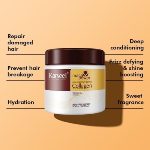 Masque Cheveux Karseell Maca Essence Repair Collagen 500 ML