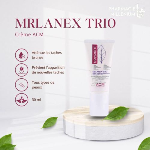 Creme Acm Boreade Noviderm Melanex Trio Biocreme Depigment 30 ML