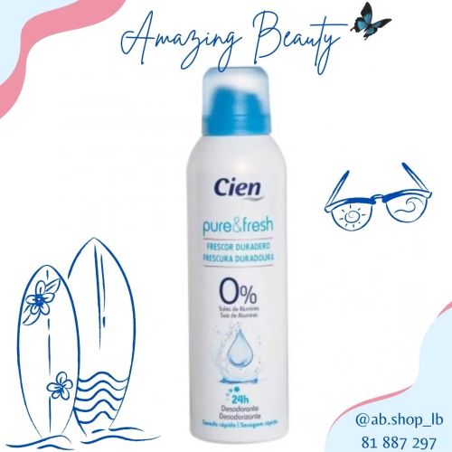 Déodorant Cien Pure & Fresh 200 ML