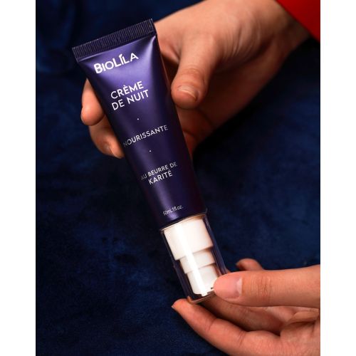 Creme De Nuit Biolila Nourissante Au Beurre De Karité 50 ML