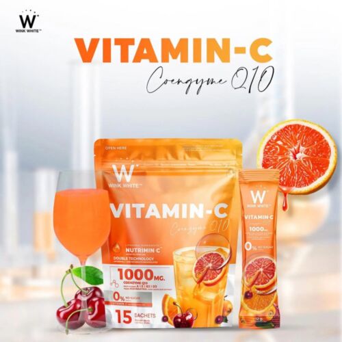 Complément Wink White Vitamine Coenzyme Q10 15 Saches