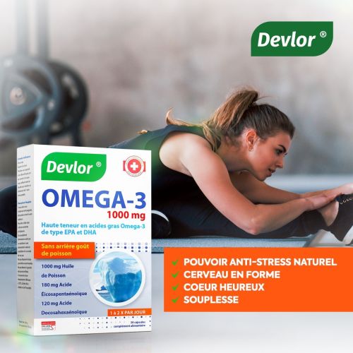 Complément Devlor Omega 3 1000mg 30 Comprimés