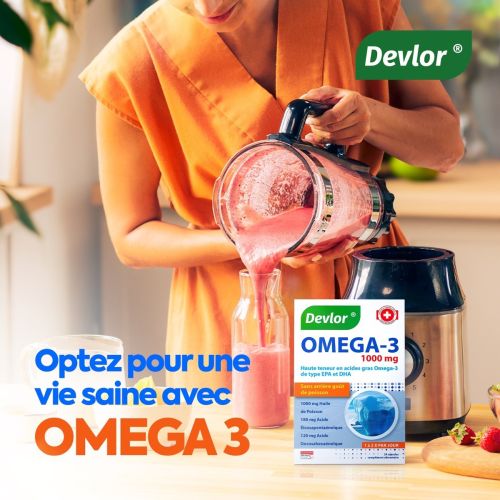 Complément Devlor Omega 3 1000mg 30 Comprimés