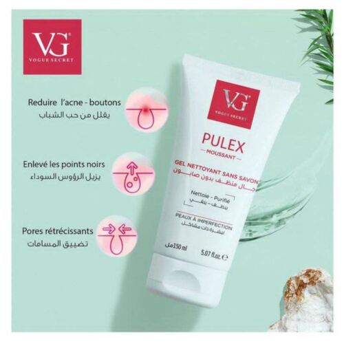 Gel Nettoyant Vogue Secret Sans Savon Pulex Moussant 150 ML