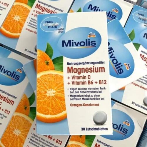 Complément Mivolis Magnésium + Vitamine C + Vitamine B6 + B12 30 Comprimés