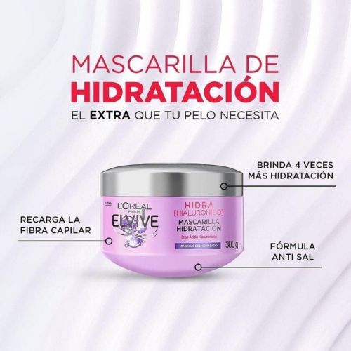 Masque Cheveux L'oreal Elvive Hydra Hyaluronique 300 G