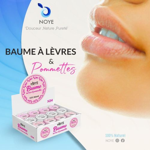Baume A Lévre Noye Pommettes 100% Naturel 10 G