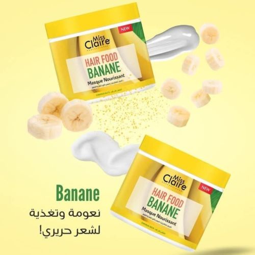 Masque Cheveux Miss Claire Hair Food Banane 400 ML