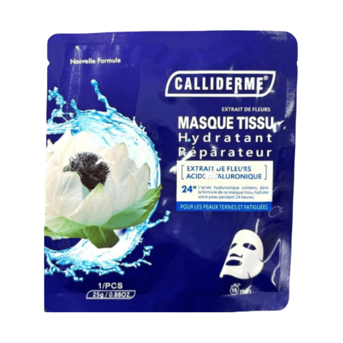 Masque Calliderm Tissu Hydrtant Réparateur Extrait De Fleurs 25 G
