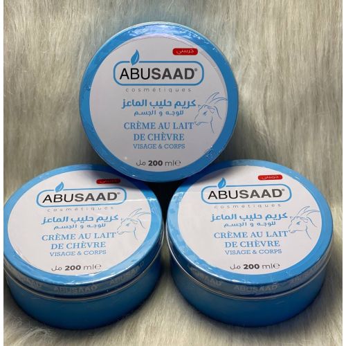 Creme Hydratante Abusaad Visage Et Corps Au Lait De Chèvre 200 ML
