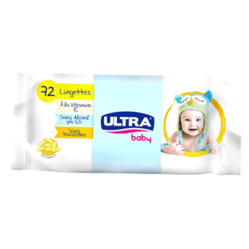 Lingette Ultra Baby 72 Unité - VITAMINE E