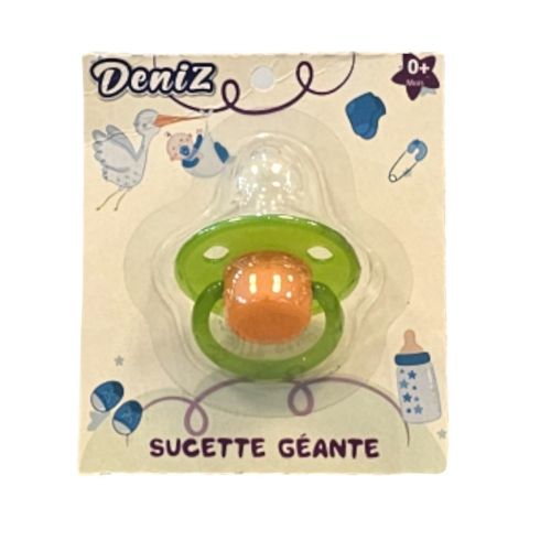deniz sucette ronde tetine 0+mois geante p/12 sp.542
