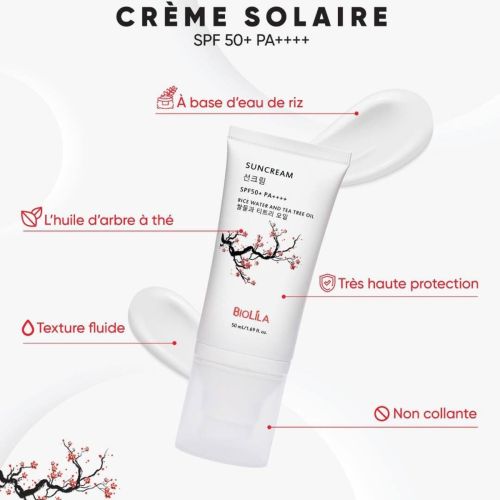 Creme Solaire Biolila Spf50+ New 50 ML