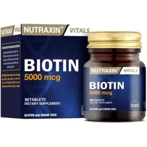Complément Nutraxin Biotine 5000 Mcg 30 Comprimés