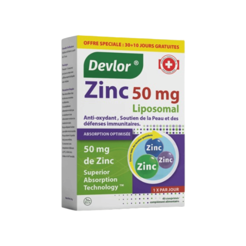 Complément Devlor Zinc 50 Mg Liposomal 34 G