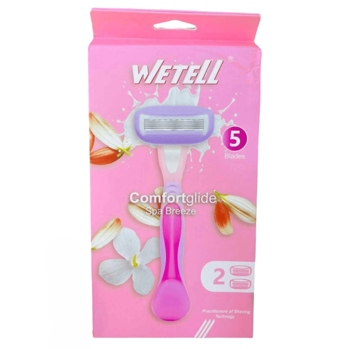 Lame Wetell Comfort Glide Spa Breeze 5 Blades Rose 2 Unité