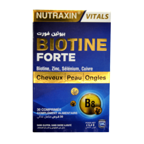 Complément Nutraxin Biotine Forte 30 Comprimés