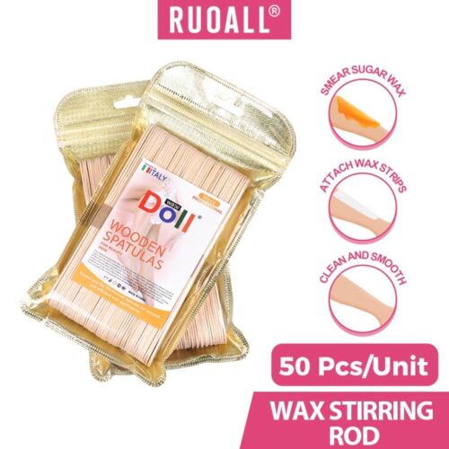 Spatules Wax Doll Jetables En Bois Corps 50 Unité