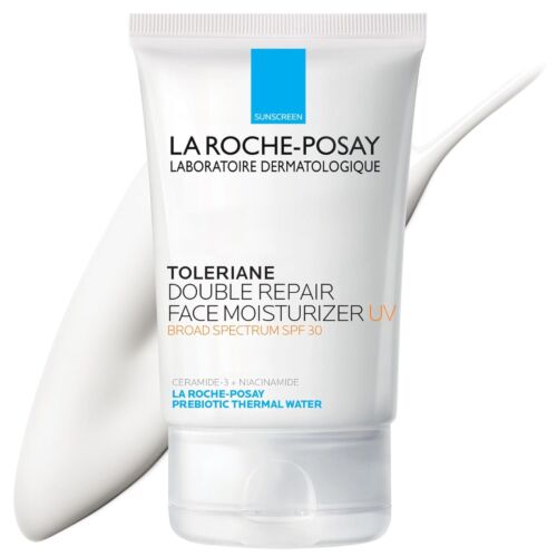 Creme La Roche Posay Prebiotic Skincare Double Repair Face Moisturizer Uv Spf 30 100 ML