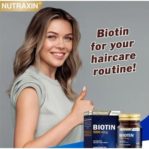 Complément Nutraxin Biotine 5000 Mcg 30 Comprimés