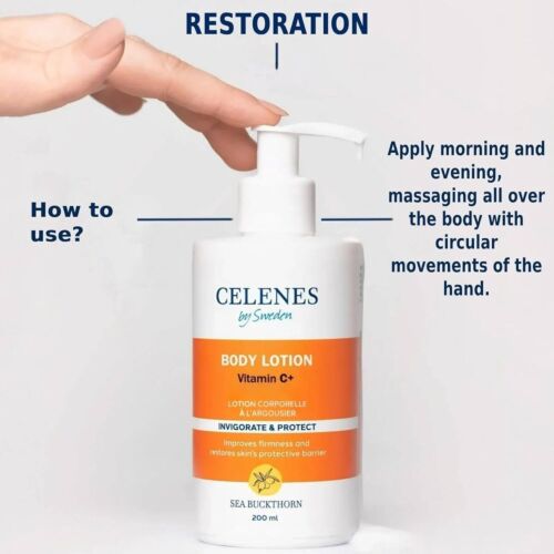 Lotion Sweden Celenes Corporelle A La Vitamine C 200 ML
