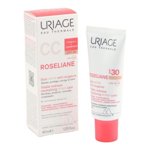Creme Uriage CC Vit E + Ceramides Spf 30 Roseliane Teinte  40 Ml