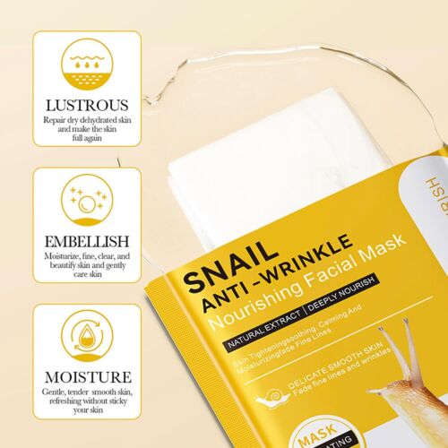 Masque Visage Bioaqua Nourishing Snail Anti-Wrinkle 30 G