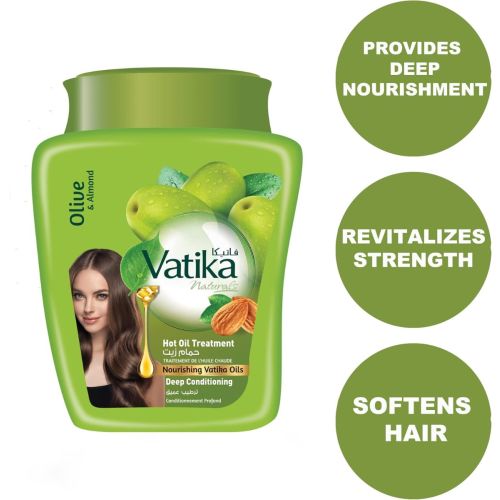 Masque Cheveux Vatika Deep Conditioner Olive 500 G