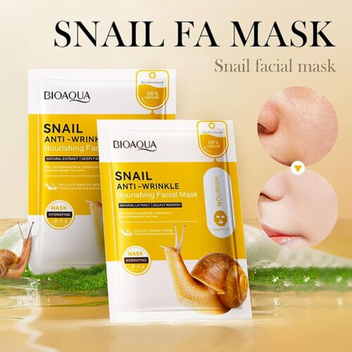 Masque Visage Bioaqua Nourishing Snail Anti-Wrinkle 30 G