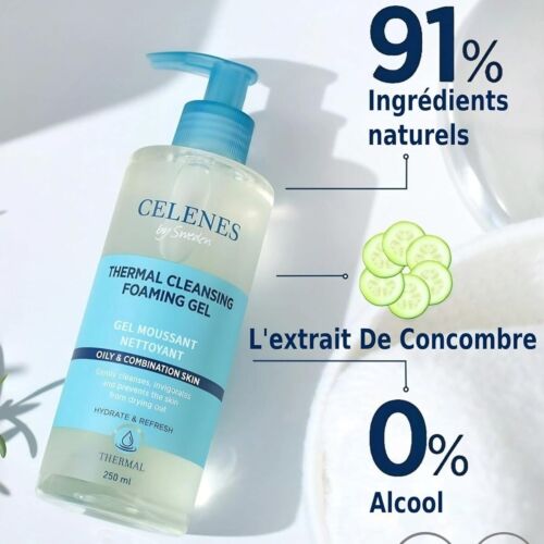 Gel Moussant Sweden Celenes Micellaire Thermale Peau Grasse Et Mixte 250 ML