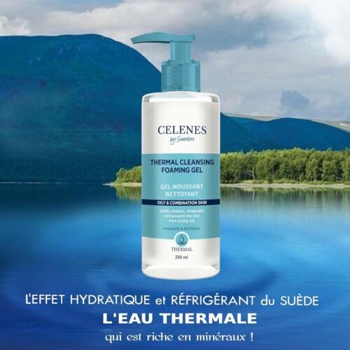 Gel Moussant Sweden Celenes Micellaire Thermale Peau Grasse Et Mixte 250 ML