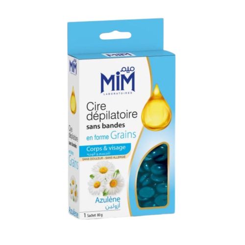 Cire Dépilatoire Mim En Forme Grains  80 G - bleu