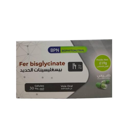 Complément Bpn Fer Bisglycinate 14mg 30 Gélules