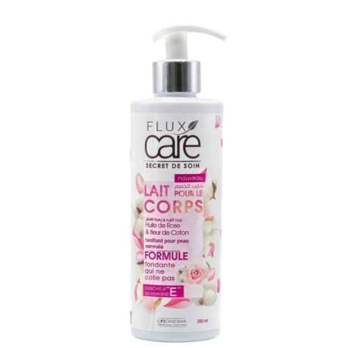 Lait De Corps Flux Care Huile De Rose & Fleur De Coton 380 ML