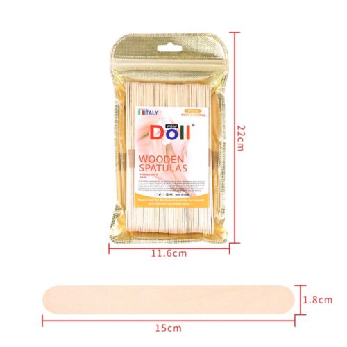 Spatules Wax Doll Jetables En Bois Corps 50 Unité
