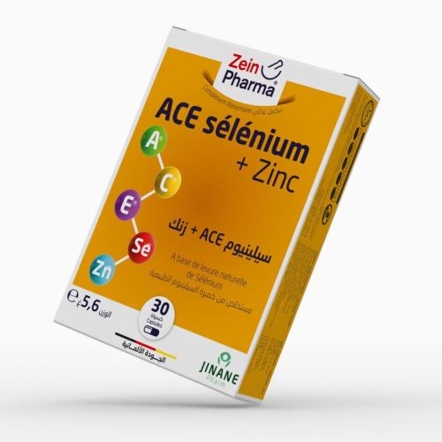 Complément Zein Pharma Ace Sélénium + Zinc 30 CAPSULES